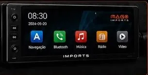 Multimídia 1DIN Aiker 10" tela giratória 2GB/64GB